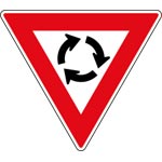 Image of Traffic Circle Ahead Sign